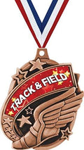 Crown Awards Track & Field Medals - 2' Kudos Third Place Track Award Medals Bronze