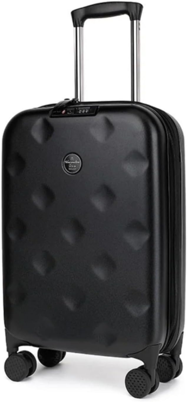 Carry On Luggage Expandable Foldable Lightweight Suitcase With 360 Silent Spinner Wheels Secure Lock Black Travel Bag Save Space M
