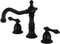 Kingston Brass KS1970AL 8 in. Widespread Bathroom Faucet, Matte Black