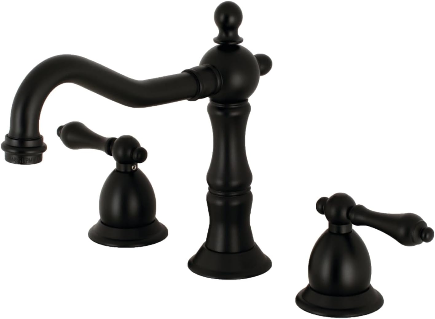 Kingston Brass KS1970AL 8 in. Widespread Bathroom Faucet, Matte Black