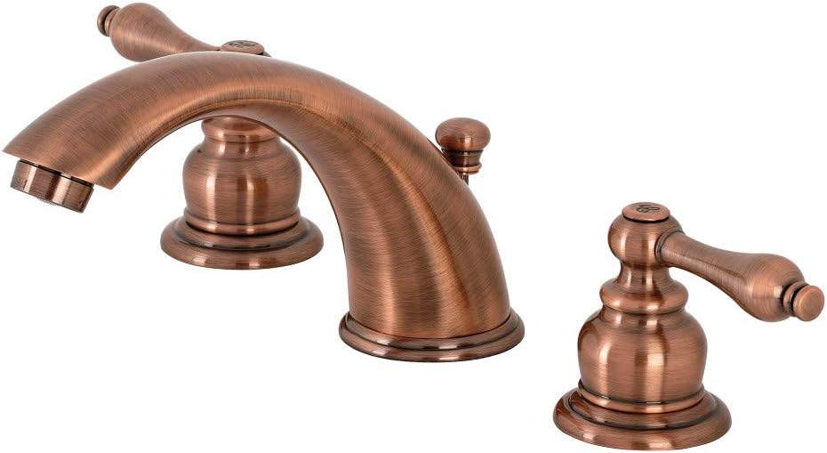 Kingston Brass KB976AL Victorian Widespread Bathroom Faucet, Antique Copper, 10 x 5.75 x 4.06