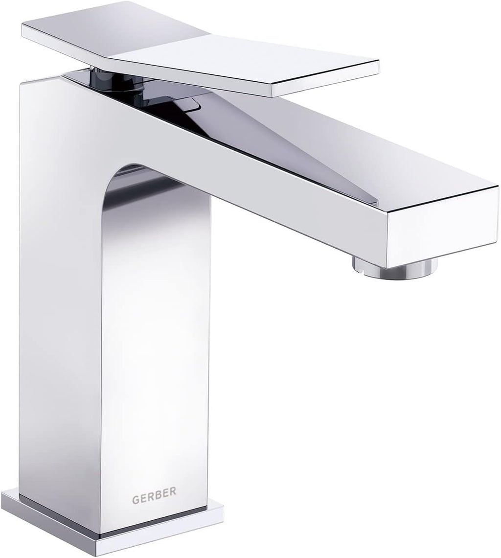 Gerber Avian Single Handle Bathroom Faucet with Metal Touch Down Drain, Chrome