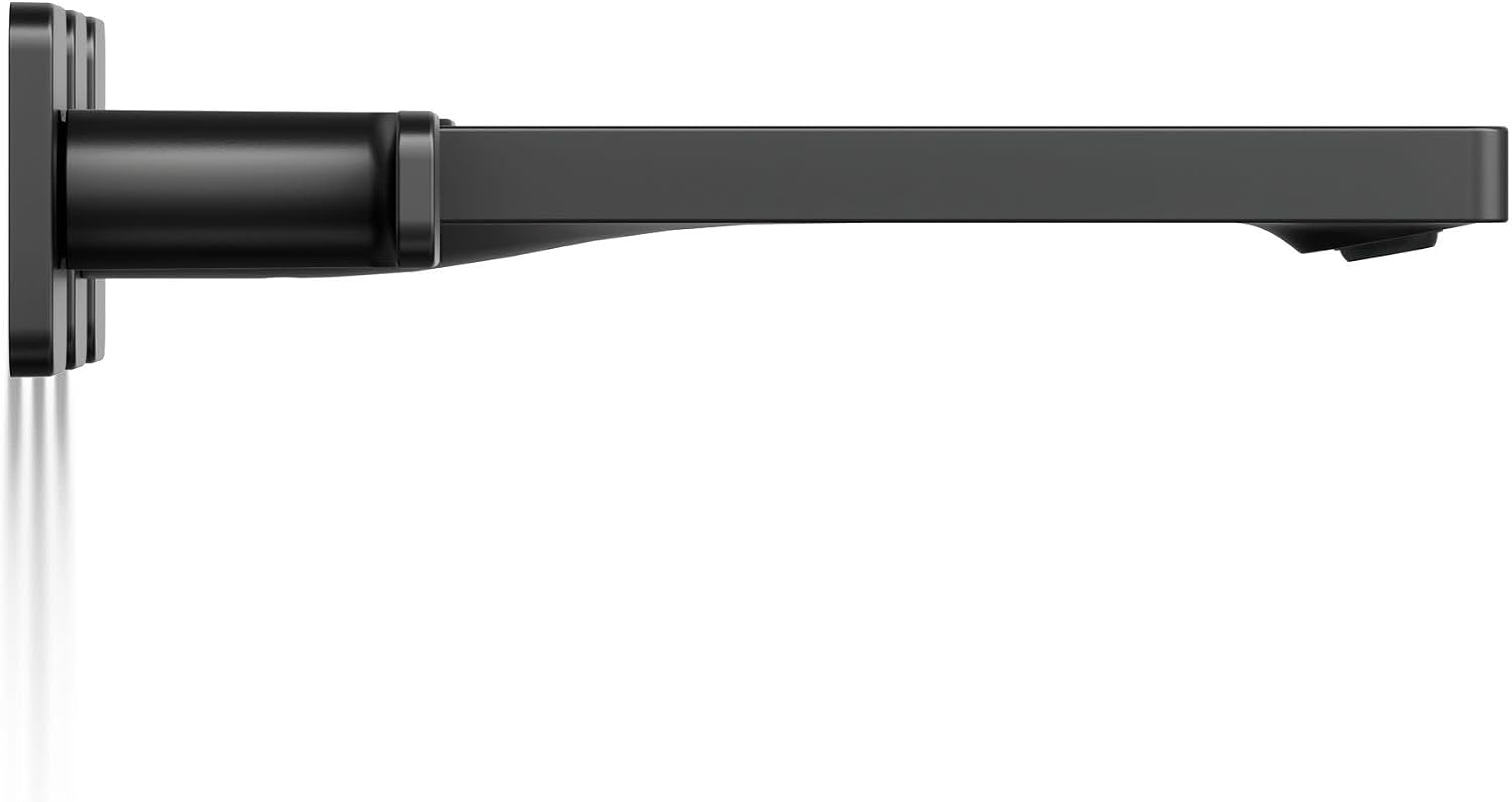 KOHLER T27120-4-BL Parallel® Wall-mount bathroom sink faucet trim, Matte Black