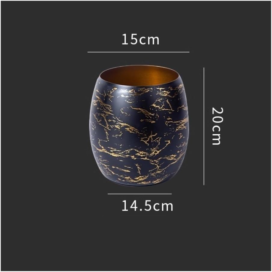 Ice Bucket, Stainless Steel Ice Bucket, Champagne Wine Beer Chilling Bucket Ice Buckets For Parties(Black)
