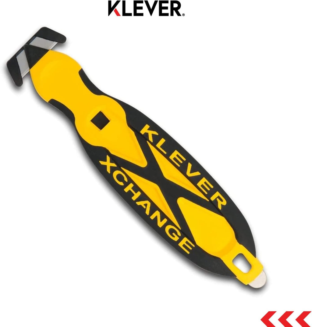 Klever Replacement Head Narrow Cut, Carbon Steel Blade, Dual-Opening Blade Head, Interchangeable, snap-in blade heads for use with the Klever XChange lines of safety cutters, 100/pk (KCJ-XH-20)