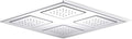 Kohler 98740-CP WaterTile® Rain Overhead shower panel with four 22-nozzle sprayheads, Polished Chrome