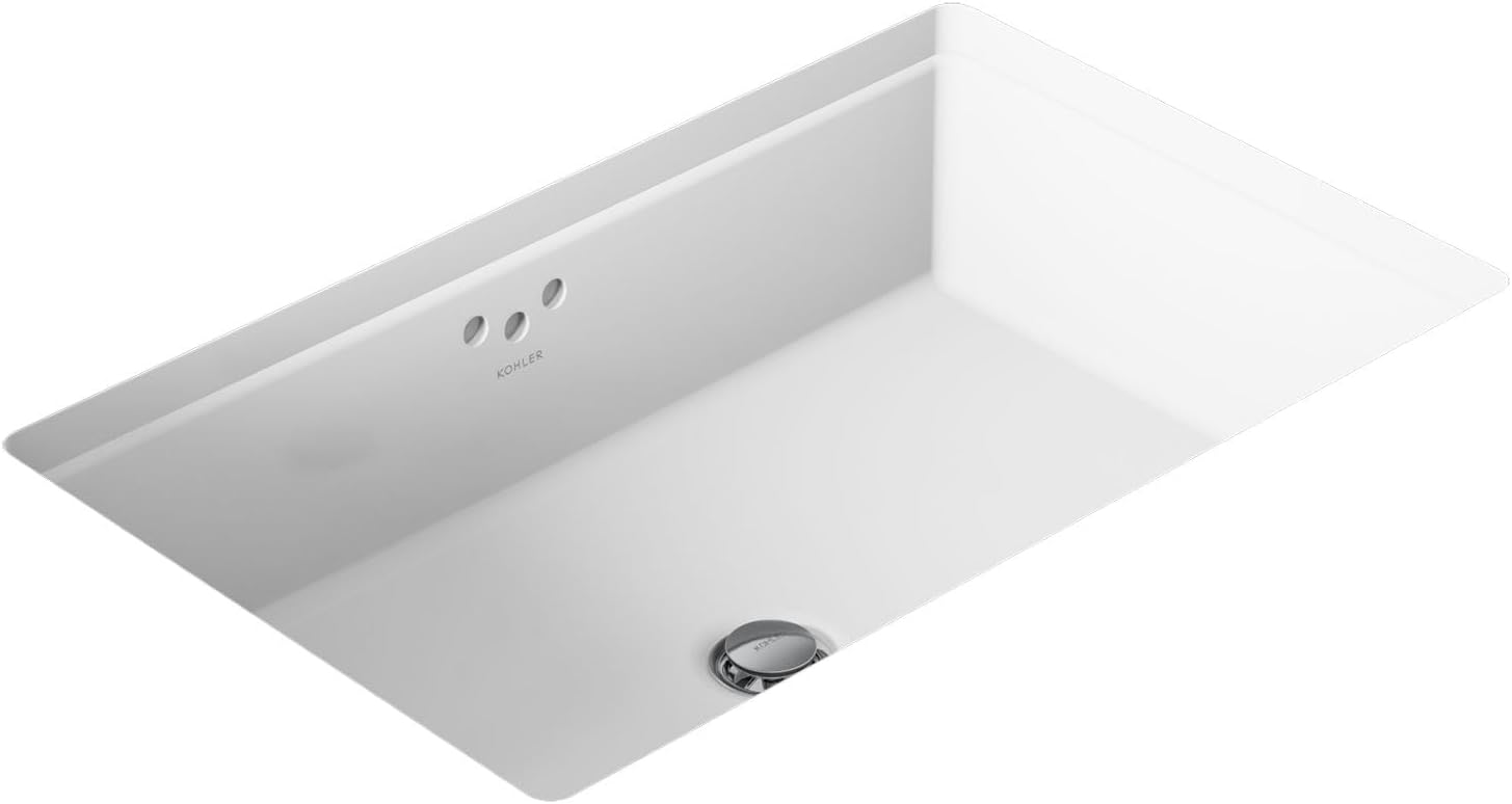 Kohler K-2297-0 Kathryn Under-Mount Bathroom Sink, White