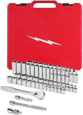 NEW 48-22-9008 for Milwaukee 3/8' Drive Ratchet & Socket Set - SAE & Metric Silver/Red - 56Pc