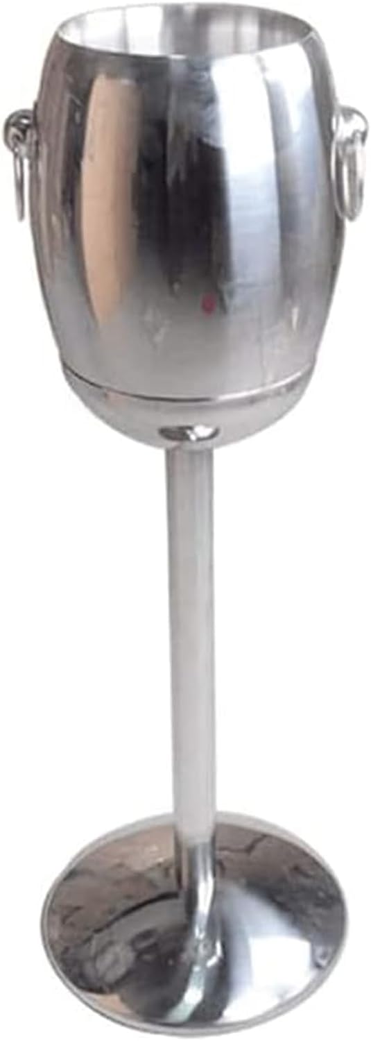 Ice Bucket with Stand， Container Cooler Chiller with Carrying Handle for Wine Champagne Beer KTV Party BBQ