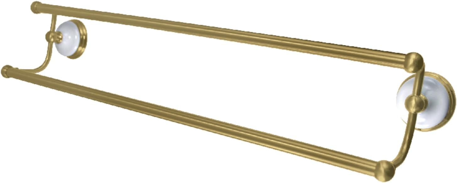 Kingston Brass BA1113BB Victorian Dual Towel-Bar, Brushed Brass 24 x 5.81 x 3.88
