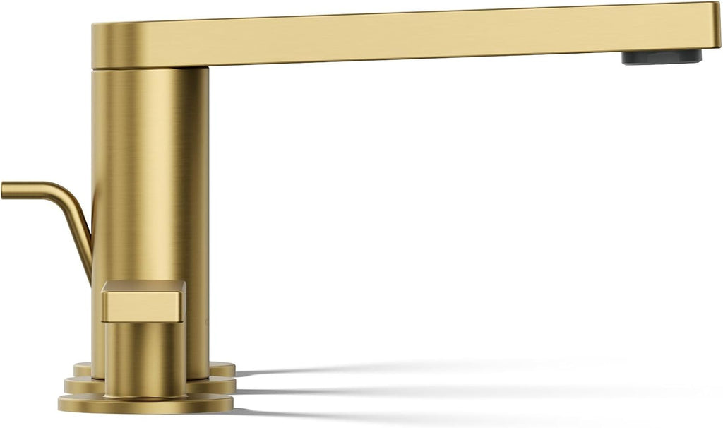 Kohler 73060-4-2MB Composed® Widespread Bathroom Sink Faucet with Lever Handles, 1.2 gpm, Vibrant Brushed Moderne Brass