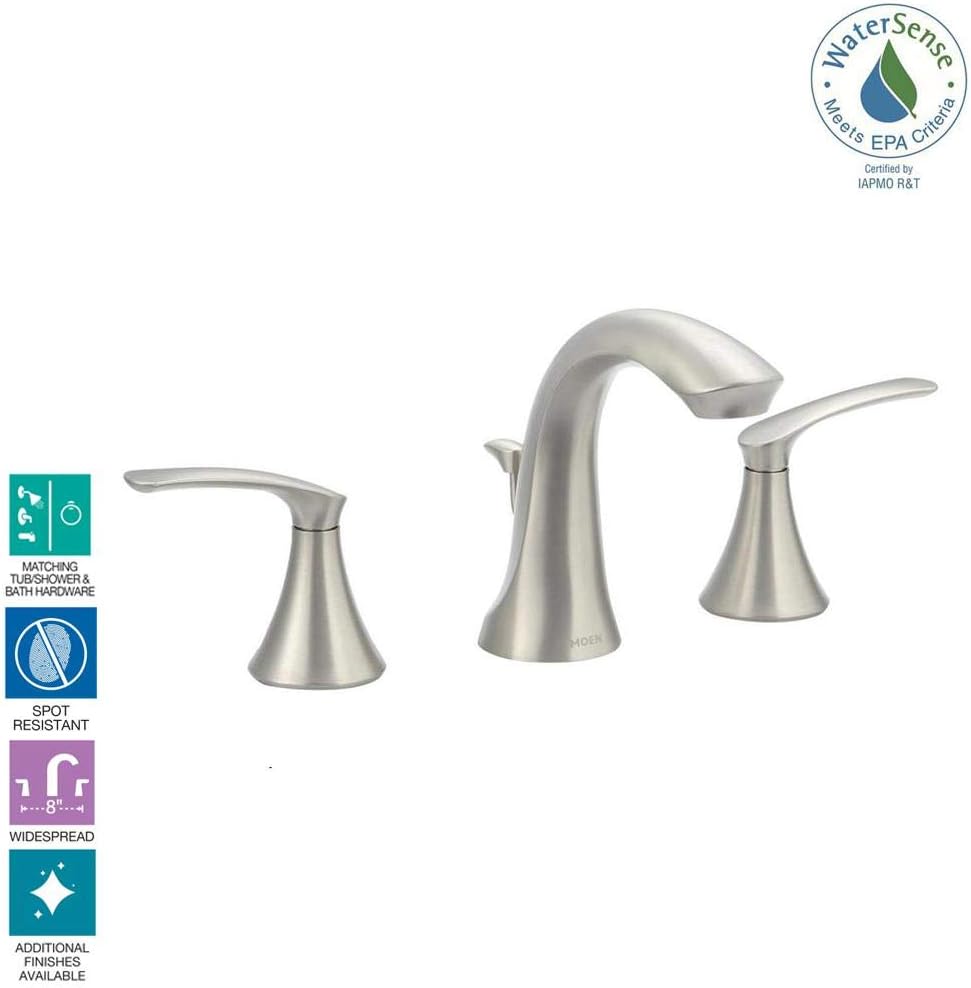 Moen Darcy 1.2 GPM Double Handle Widespread Bathroom Faucet