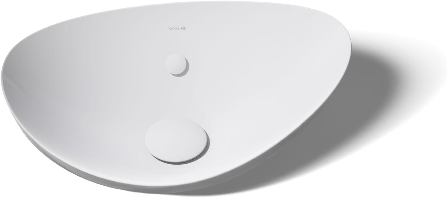 Kohler 20704-0 Veil™ 21' oval vessel bathroom sink, White