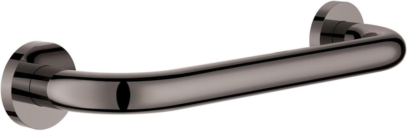 GROHE 40421A01 Essentials Grab Bar, 12-Inch, Hard Graphite
