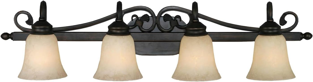 Golden Lighting Belle Meade 4-Light Vanity in Rubbed Bronze