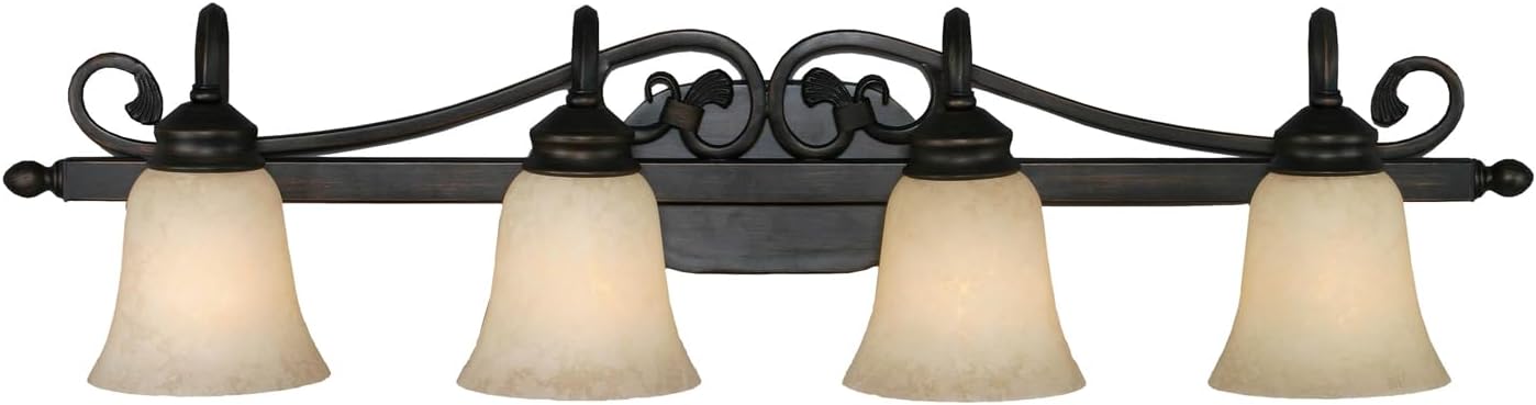 Golden Lighting Belle Meade 4-Light Vanity in Rubbed Bronze