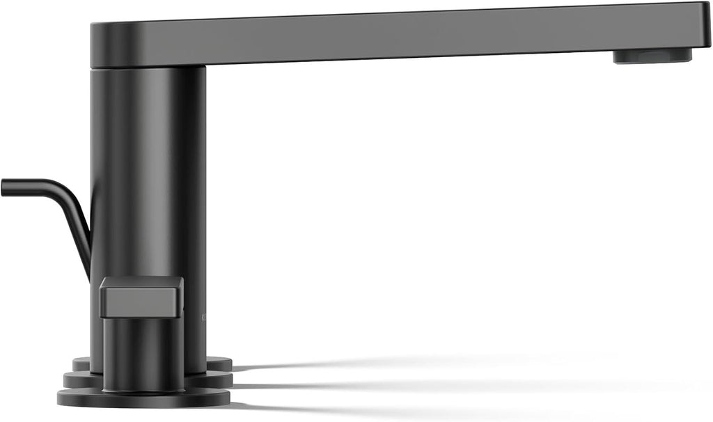 Kohler 73060-4-BL Composed® Widespread Bathroom Sink Faucet with Lever Handles, 1.2 gpm, Matte Black