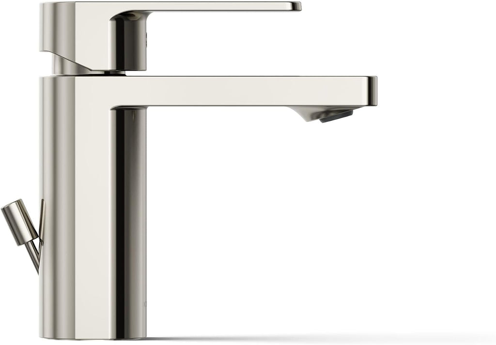 Kohler 23472-4-SN Parallel® Single-Handle Bathroom Sink Faucet, 1.2 gpm, Vibrant Polished Nickel