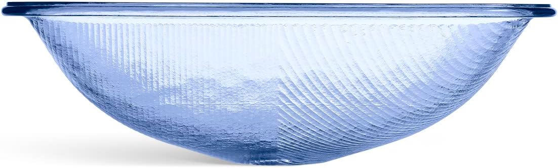 KOHLER K-28823-TG6 ARTIST EDITIONS Yepsen Collection Glass Undermount Bathroom Sink 17'' x 13''Rectangle Basin Trans Sapphire
