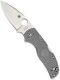 Spyderco Native 5 Signature Knife with 2.95' Maxamet Steel Blade and Gray FRN Handle - PlainEdge - C41PGY5