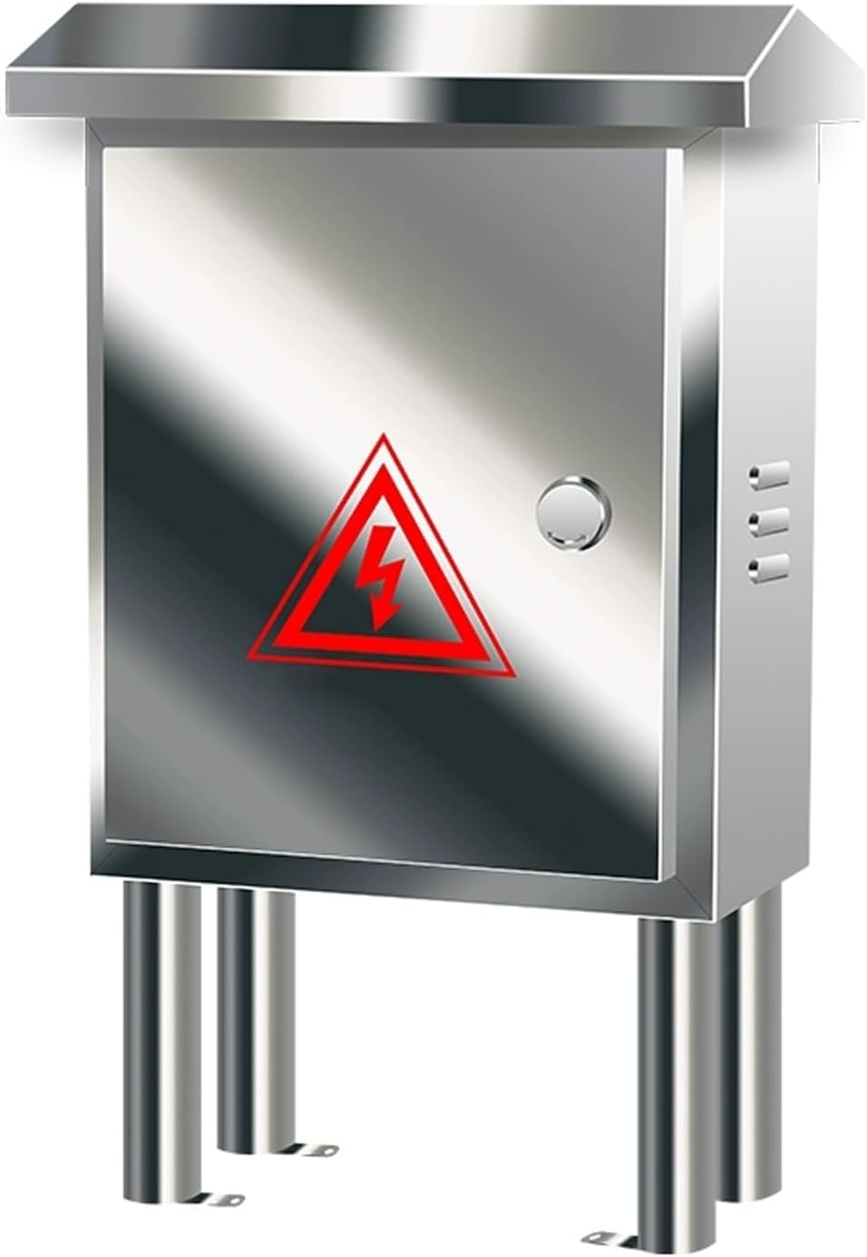 Outdoor Electrical Box Waterproof, Heavy-Duty 304 Stainless Steel Electrical Box with Mounting Screws, Hex Wrench and Hazard Warning Label(30x40x18cm/12x16x7in)