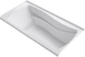 Kohler K-1259-R-0 Alcove Acrylic Bathtub w/Tile Flange & Drain White