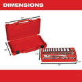 28PC 48-22-9408 Wrench Set, Ratchet Wrenches Set for Milwaukee 3/8' Drive Ratchet & Socket Set