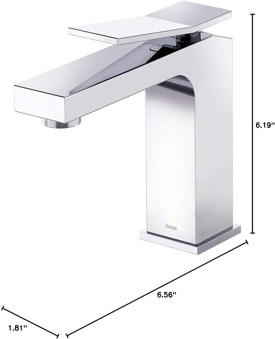 Gerber Avian Single Handle Bathroom Faucet with Metal Touch Down Drain, Chrome
