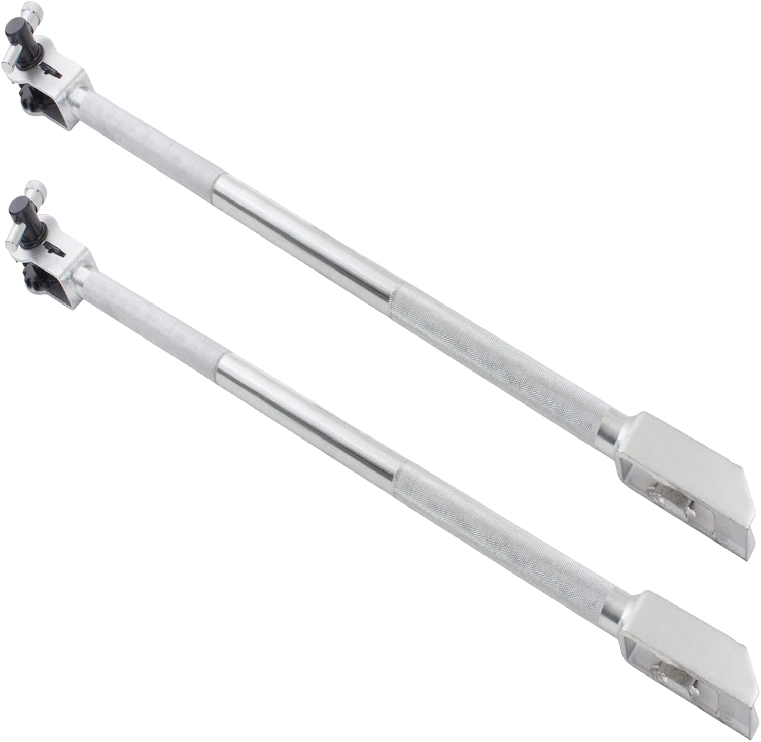 Mytee Products 2 Pack 39.5' Combination Ratcheting Winch Bar for Flatbed Trailer - Chrome Carbon-Steel Combo Winch Bar with Non-Slip Handle & Square Head for Chain Lever Binders