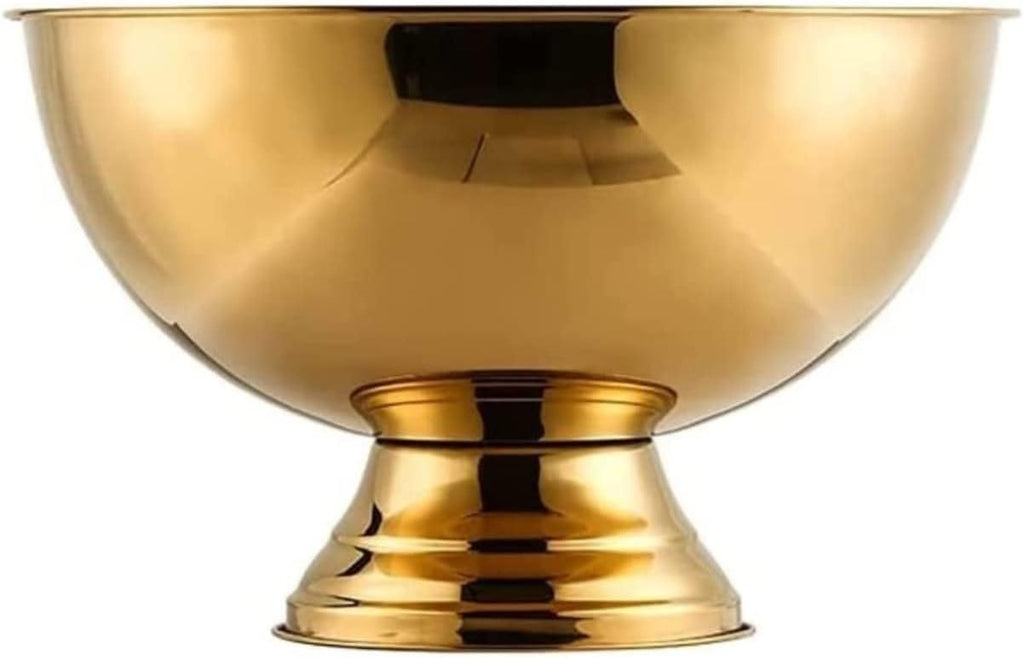 Drink Bucket Bar Supplies Stainless Steel Ice Bucket Portable Chiller Bin Basket Champagne Bucket Cooler Bucket Ice Bucket for Parties(Gold)