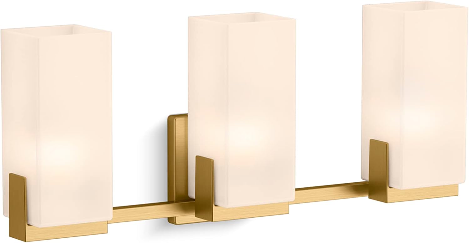 Kohler 3-Light Sconce - Matte Black Honesty Collection