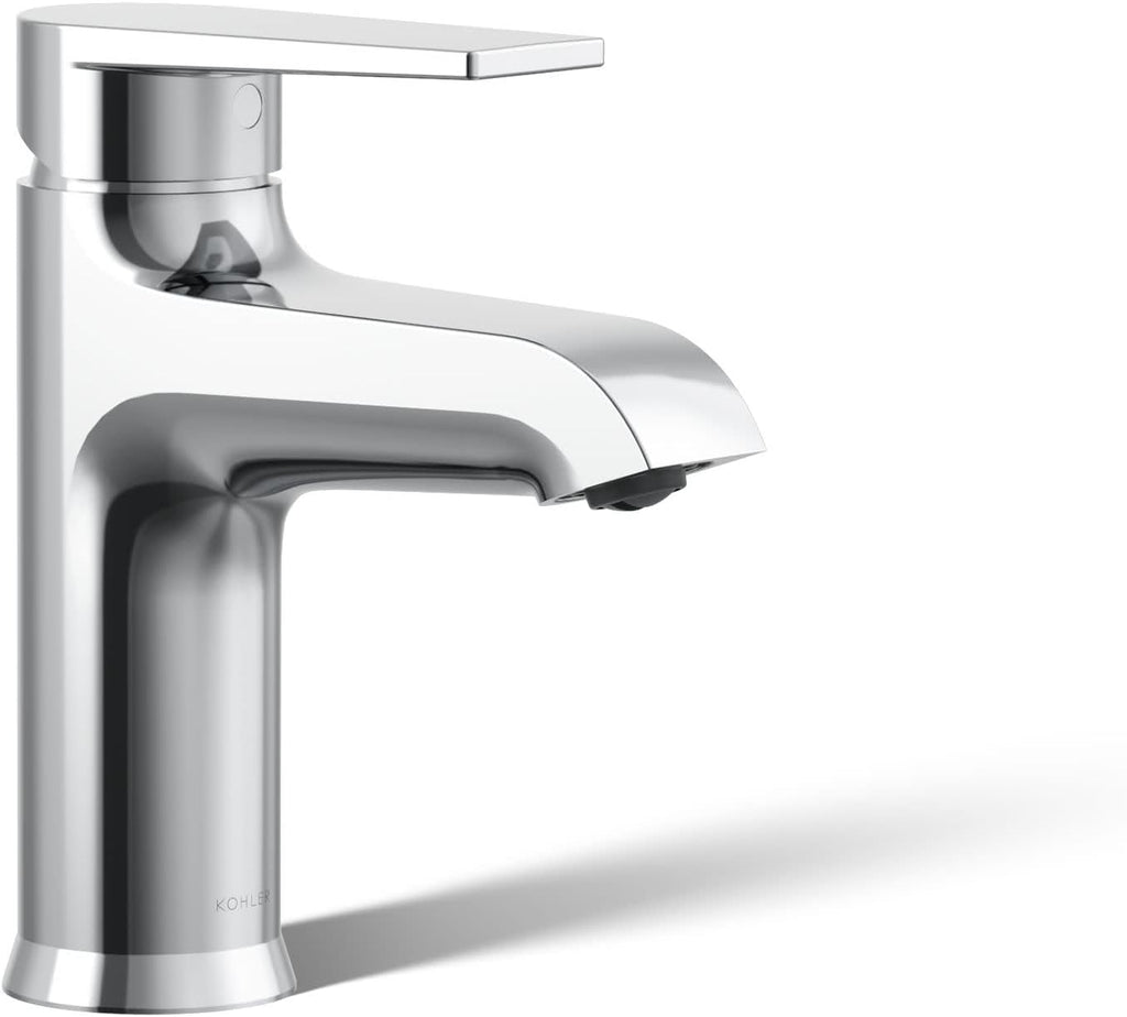 KOHLER K-37894-4-CP Hint® Centerset Bathroom Sink Faucet, Bathroom Faucets for Sink 3-Hole, 1.2 GPM, Polished Chrome
