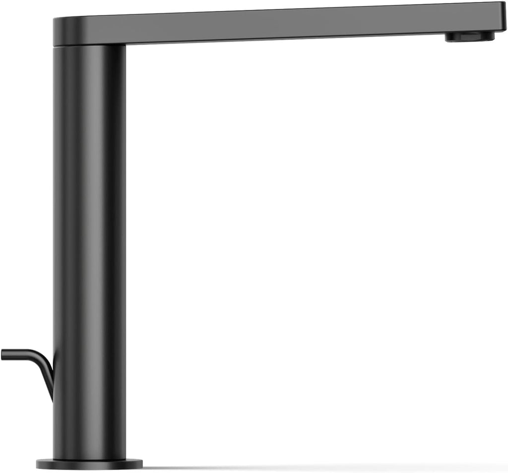 Kohler 73159-7-BL Composed® Tall Single-Handle Bathroom Sink Faucet with Cylindrical Handle, 1.2 gpm, Matte Black