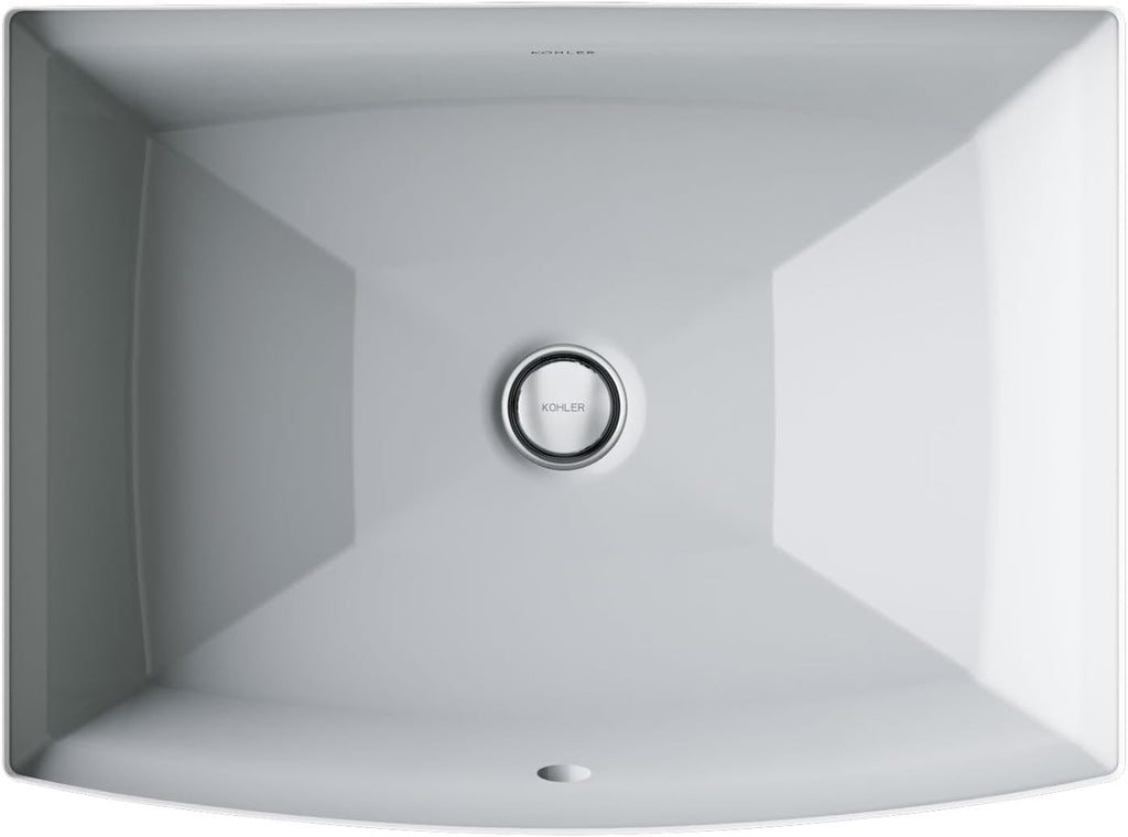 Kohler 2355-95 Archer® 20' rectangular undermount bathroom sink, Ice Grey