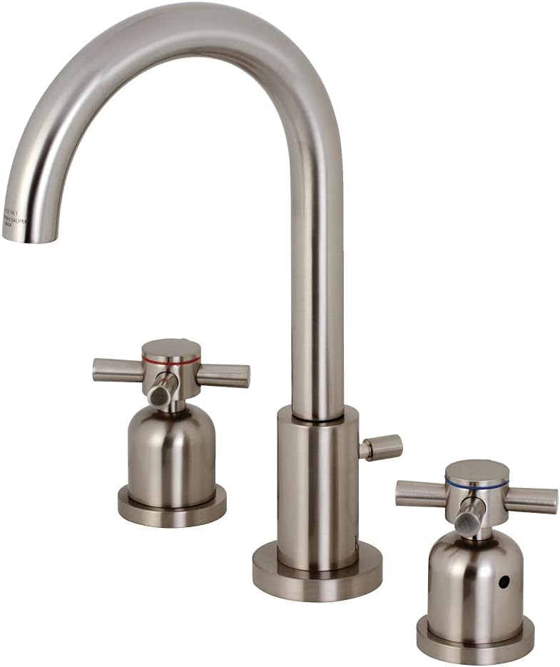 Kingston Brass FSC8928DX Concord Widespread Bathroom Faucet, Brushed Nickel, 10 x 5.38 x 10.06