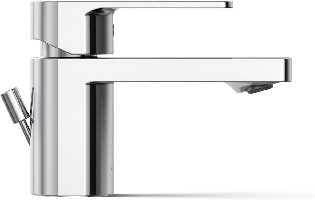 Kohler 24804-4-CP Parallel® Low Single-Handle Bathroom Sink Faucet, 1.2 gpm, Polished Chrome