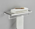 Brushed Nickel Bathroom Hardware Set Robe Hook Towel Rail Bar Rack Shelf Tissue Paper Holder Accessories,Nickel B 40cm