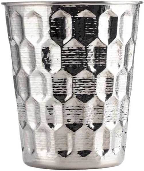 Ice Bucket, Hammered Stainless Steel Ice Bucket Home Party Ice Wine Bucket Champagne Bucket Ice Cube Bucket Decoration Bucket Ice Buckets for Parties(Silver)