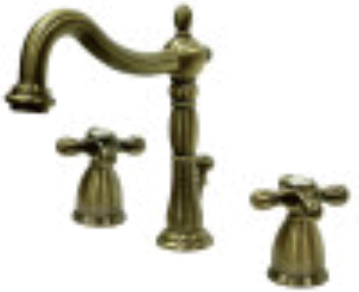 Kingston Brass KB1973AX 8 in. Widespread Bathroom Faucet, Antique Brass