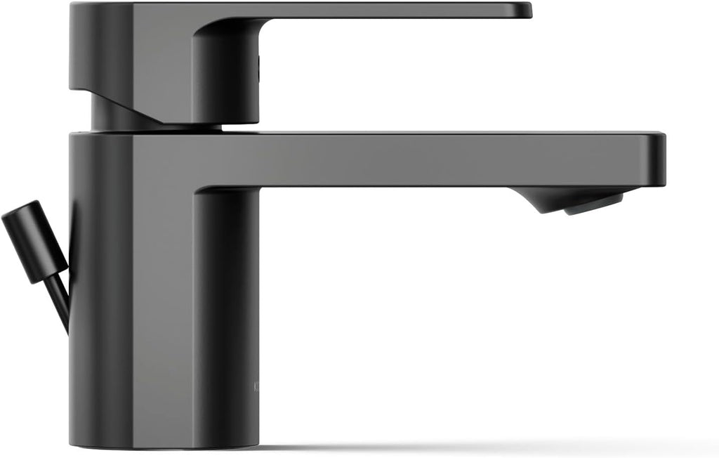 Kohler 24804-4-BL Parallel® Low Single-Handle Bathroom Sink Faucet, 1.2 gpm, Matte Black