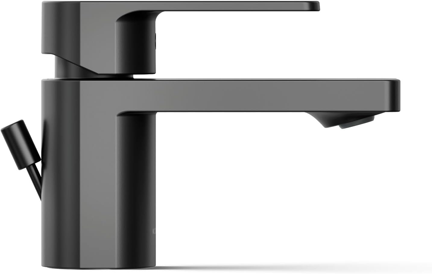 Kohler 24804-4-BL Parallel® Low Single-Handle Bathroom Sink Faucet, 1.2 gpm, Matte Black