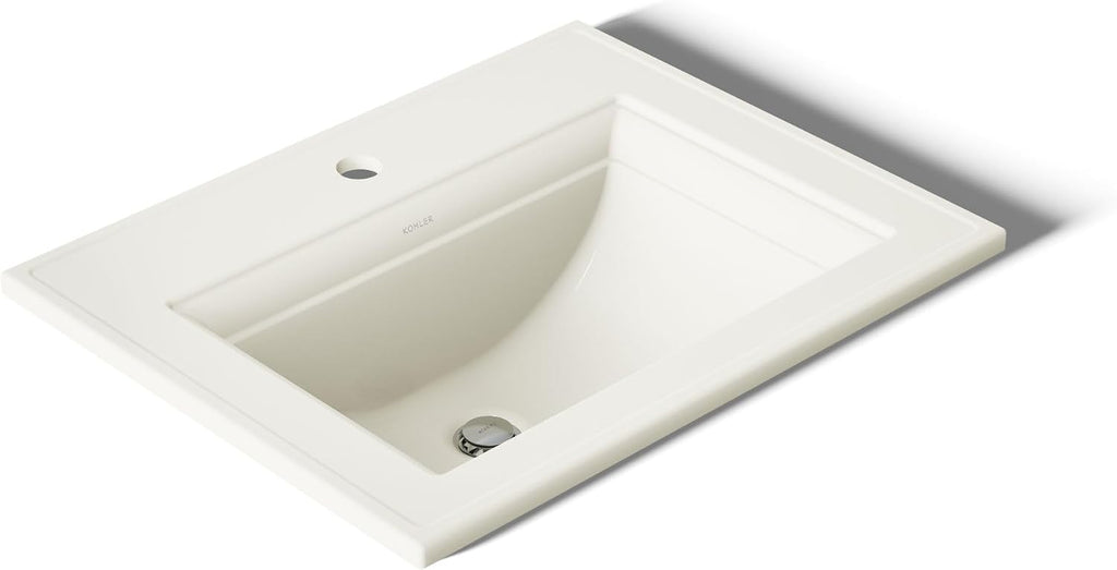 Kohler 2337-1-95 Memoirs® Stately 22-3/4' rectangular drop-in bathroom sink, Ice Grey