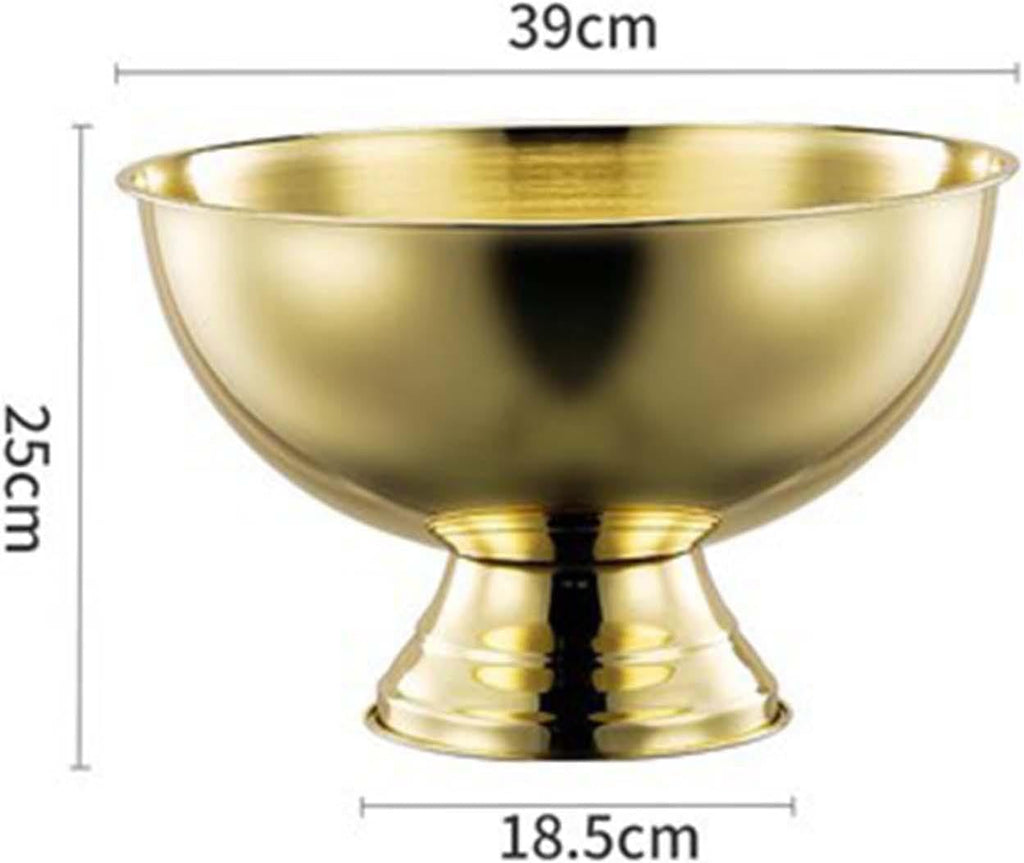 Ice Bucket for Party Beer Bucket Champagne Ice Bucket Multipurpose Wine Bucket for Wedding KTV Restaurant Barbecue Parties, Gold
