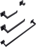 Bath Bathroom Towel Rack Toilet Paper Holder Bathroom Hook Bathroom Accessories Paper Holder Four Piece Stainless Steel(Brushed Nickel A)