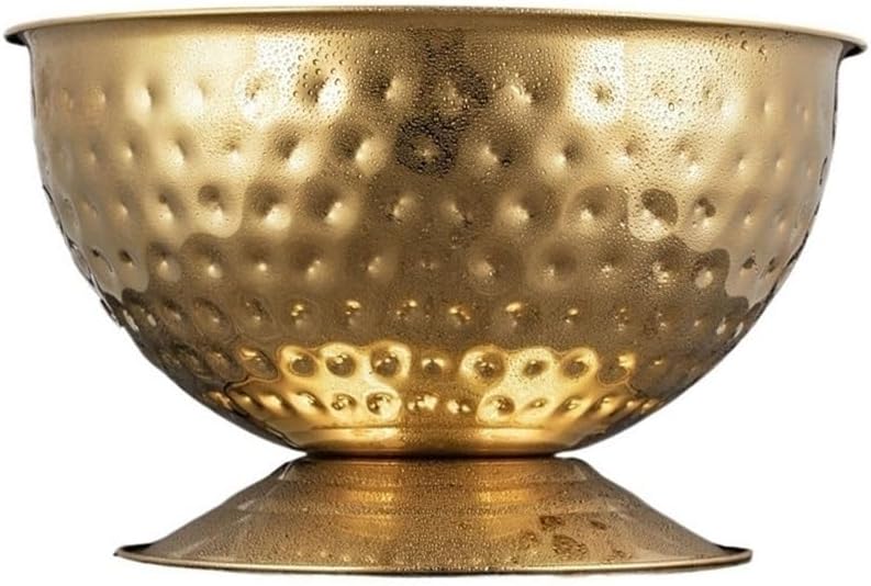 Iice Bucket, Large Bar Ice Bucket Household Party Ice Bucket Large Capacity Champagne Basin Drink Chilling Basin,Ice Bucket for Parties(Gold)