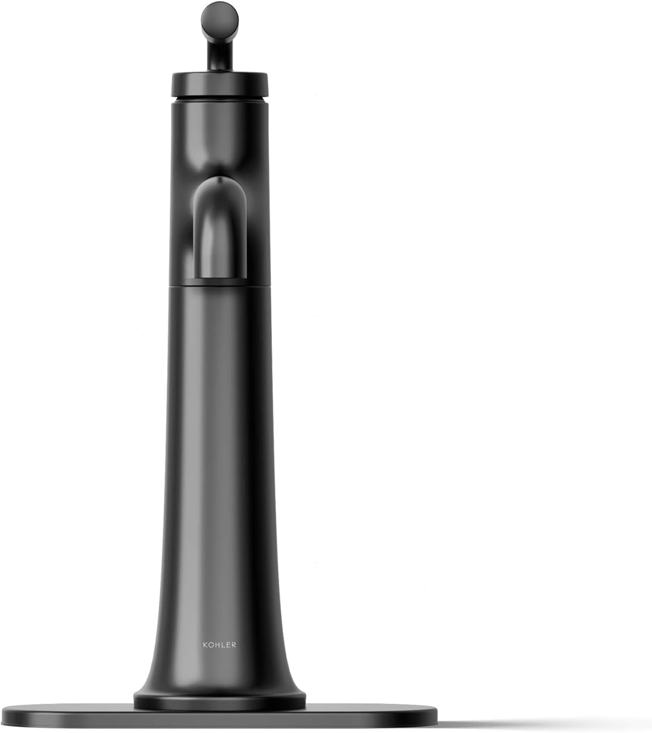 KOHLER 26437-4N-BL Tone K-26437-4N-BLB ToneTall Single Handle Bathroom Sink Faucet, 5 GPM, Matte Black