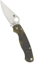 Spyderco Para Military 2 Folding Pocket Knife with 3.4' CPM S45VN Steel Blade and G-10 Handle - EDC Knife for Men and Women, Perfect for Hunting, Tactical, Camping, Survival - PlainEdge - C81GPCMO2