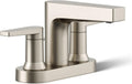 Kohler 97031-4-BN Taut® Centerset Bathroom Sink Faucet, 1.2 gpm, Vibrant Brushed Nickel