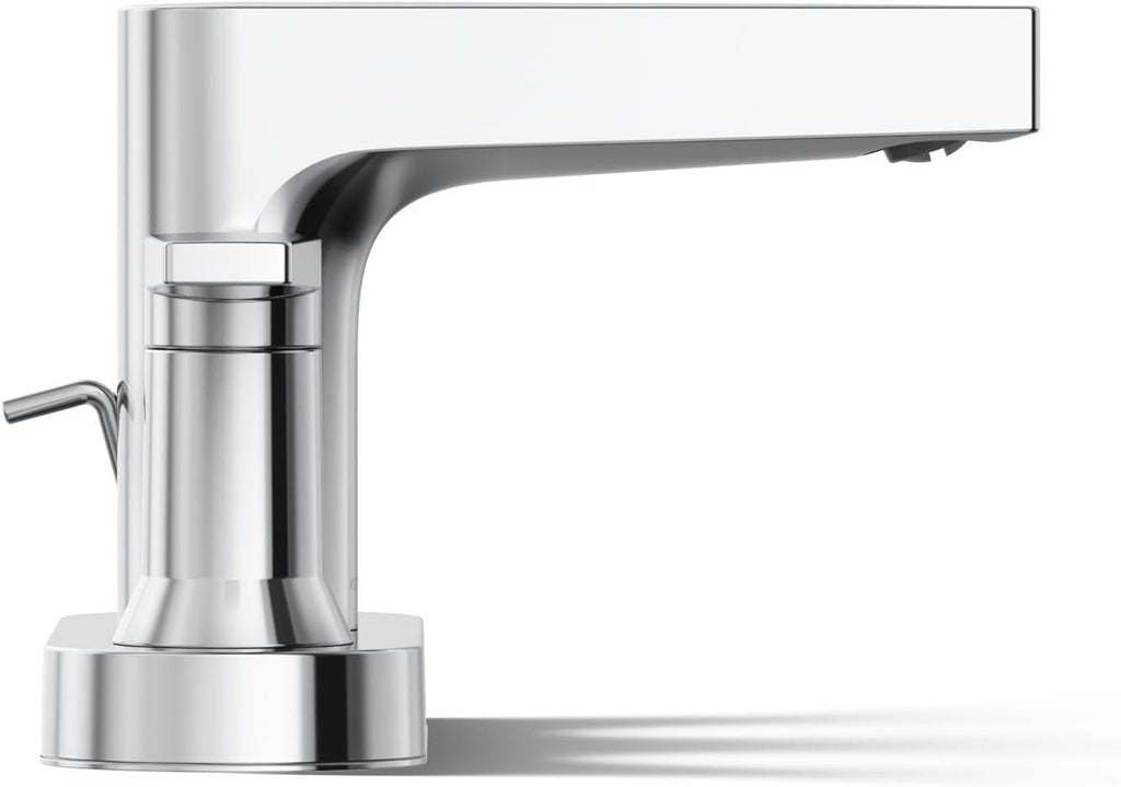 Kohler 97031-4-CP Taut® Centerset Bathroom Sink Faucet, 1.2 gpm, Polished Chrome
