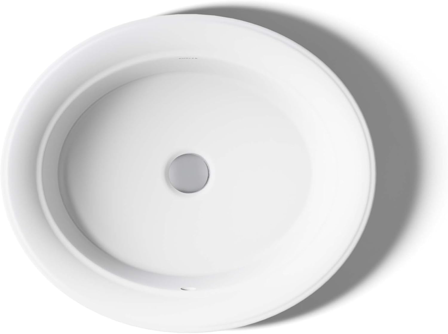 Kohler K-21780-0 Artifacts 21' Oval Drop-in Bathroom Sink, White